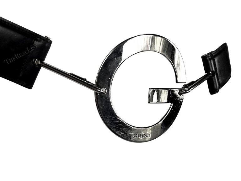 S/S 1996 Gucci by Tom Ford Silver Round G Medallion Buckle  display picture 1
