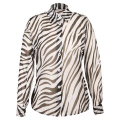 S/S 1996 Gucci by Tom Ford Zebra Print Cotton Top