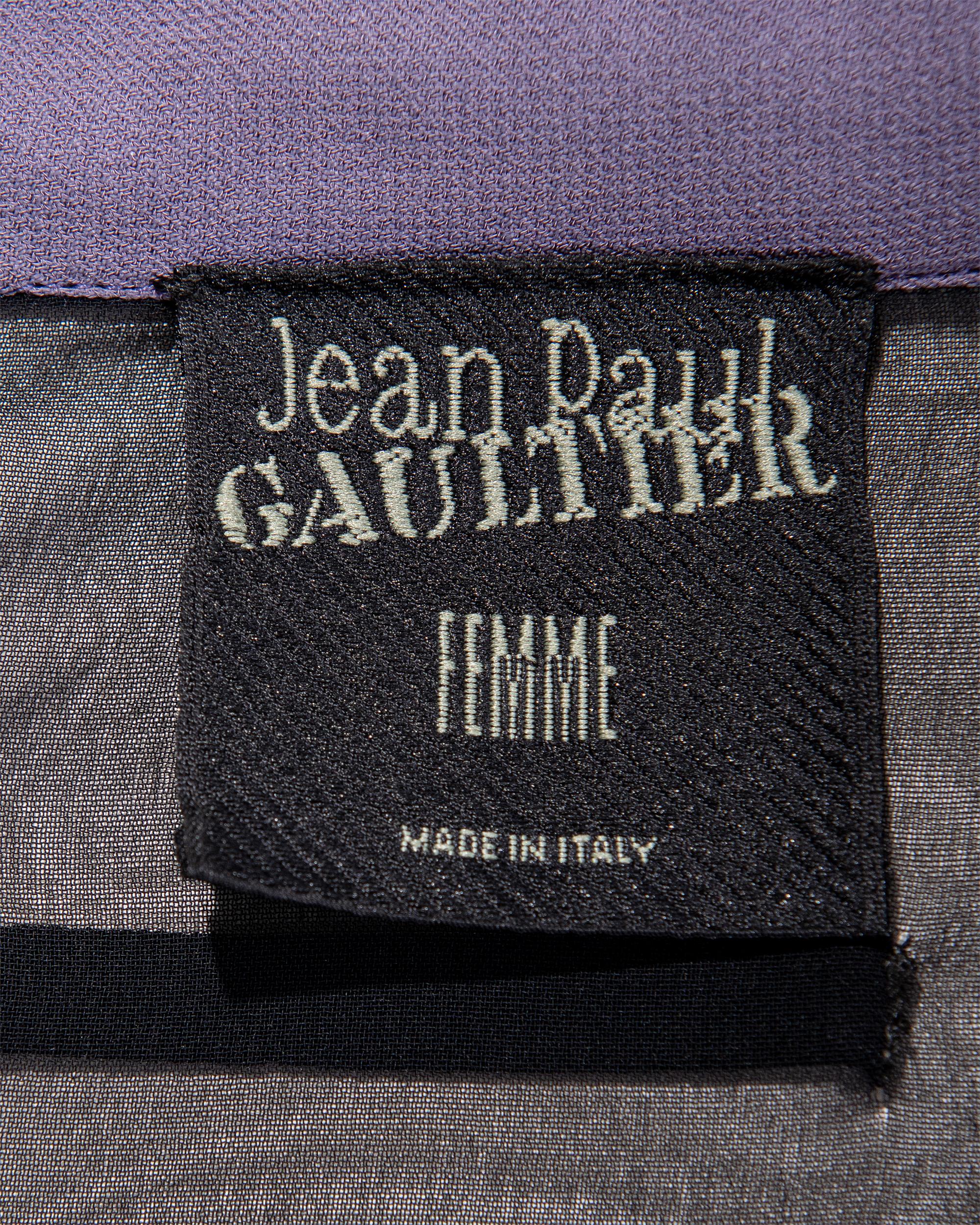 S/S 1996 Jean Paul Gaultier  'Cyberbaba' X-Ray Print Wrap Dress For Sale 6