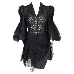 S/S 1996 John Galliano ‘L'Ecole de Danse’ Runway Broderie Anglaise Skirt Suit
