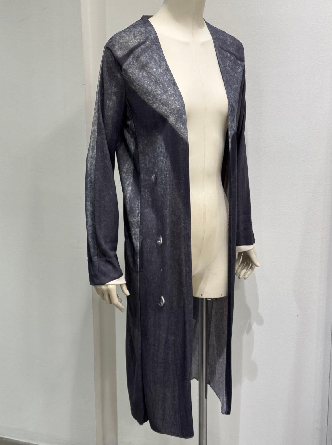 Black S/S 1996 Maison Margiela - Cardigan long en trompe d'oeil 