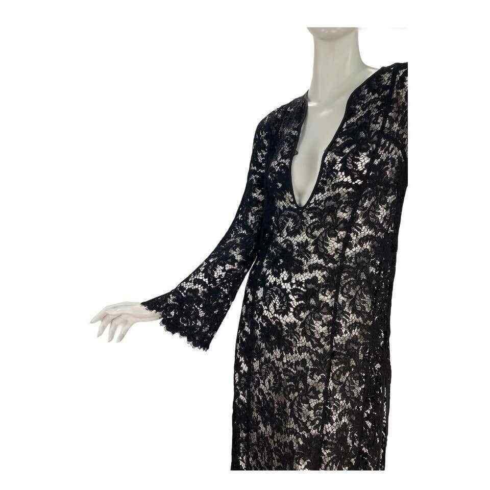 Women's S/S 1996 Vintage Iconic Tom Ford for Gucci Black Lace Long Dress For Sale