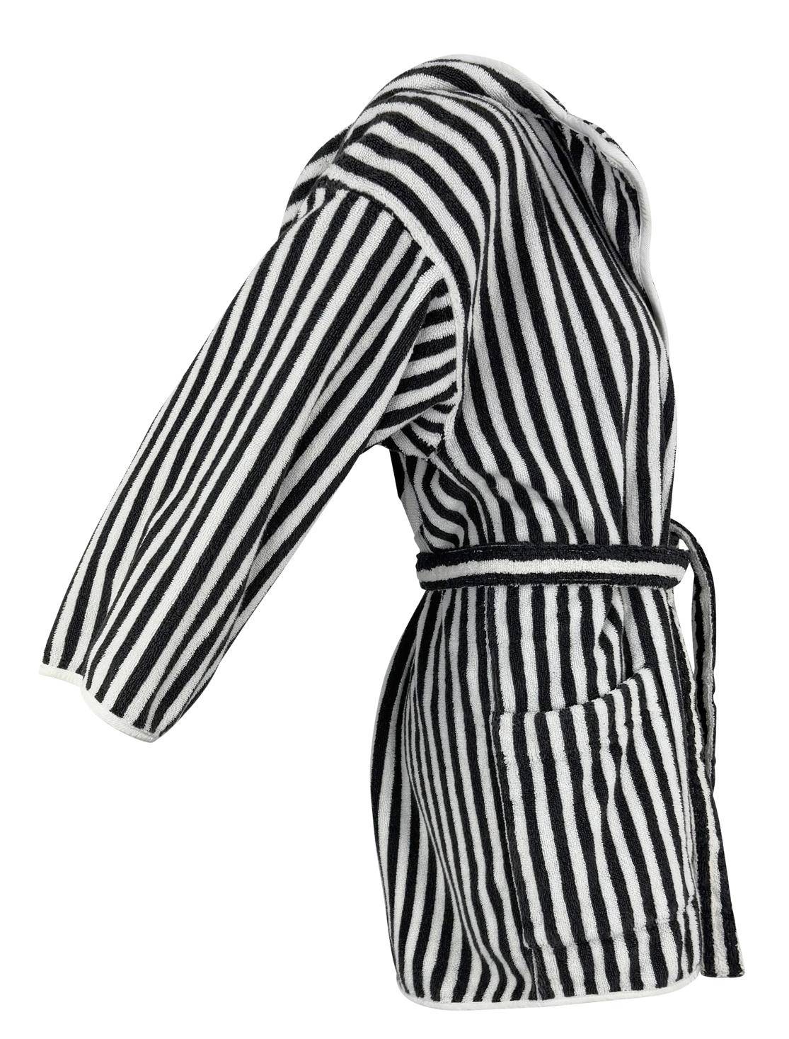 S/S 1997 Christian Dior by Gianfranco Ferré CD Striped Terrycloth Hooded Robe For Sale 4