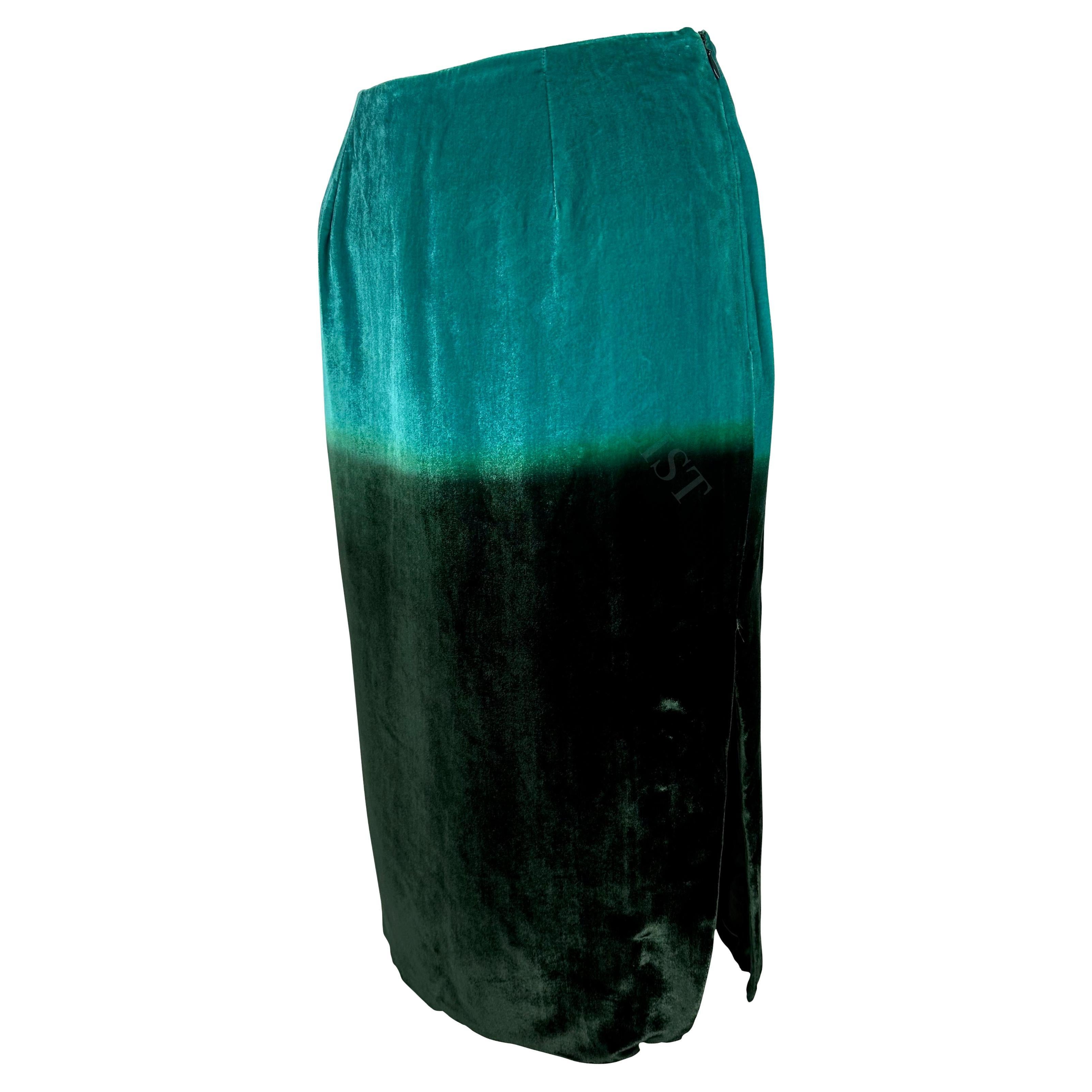 green ombre skirt