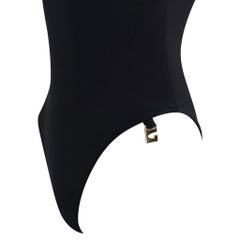 S/S 1997 Gucci by Tom Ford Gold G Medallion Backless One-Piece Swimsuit