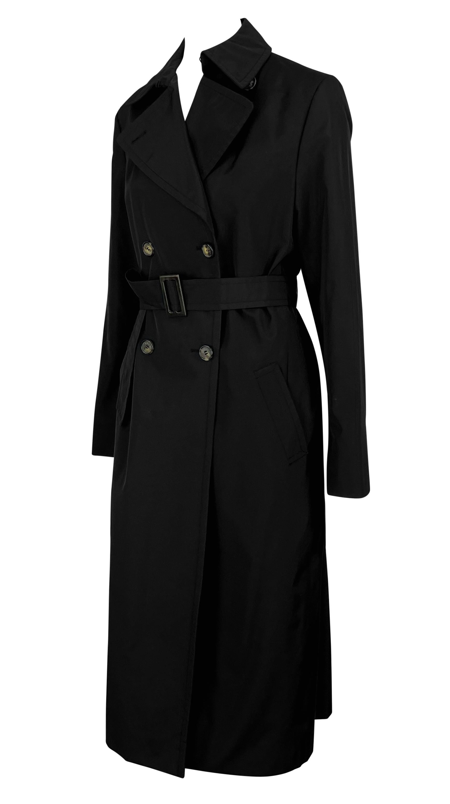 S/S 1997 Gucci by Tom Ford Runway Black Trench Coat IT44 For Sale