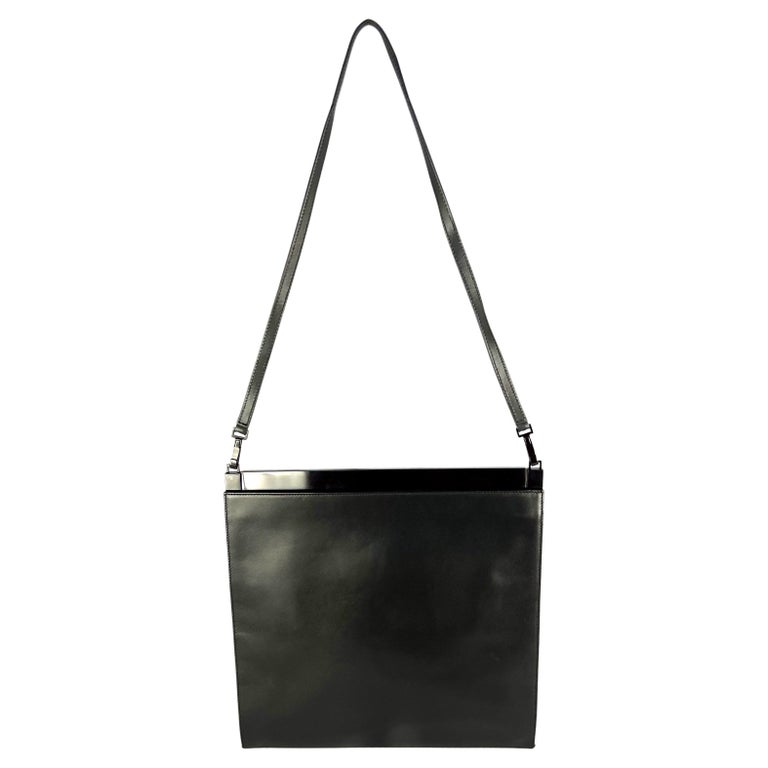 S/S 1997 Gucci by Tom Ford Runway Convertible Charcoal Leather  