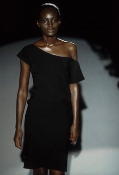 S/S 1997 Gucci by Tom Ford Runway Oversized Stretch Shift Dress