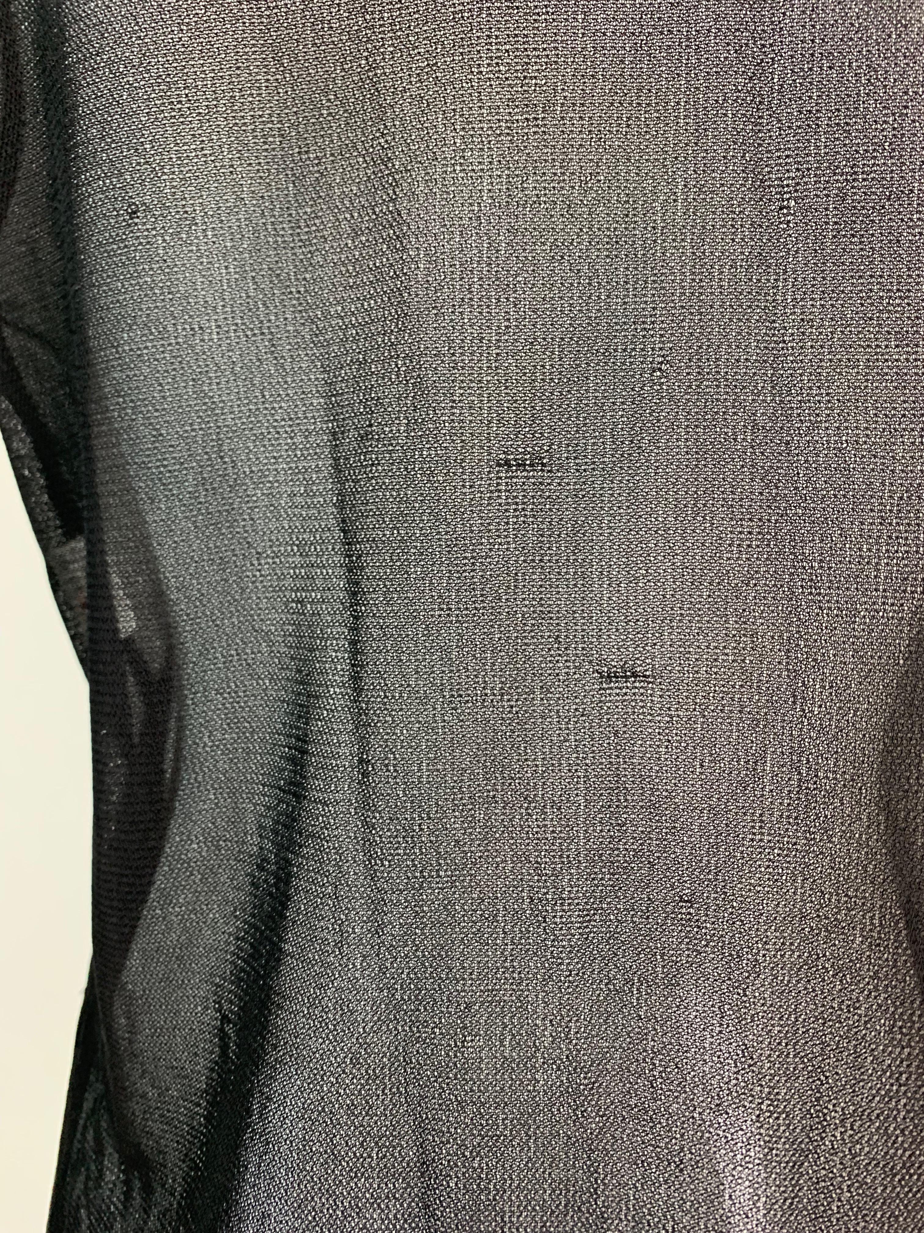S/S 1997 Gucci by Tom Ford Sheer Black Gauze Plunging Blouse Top 1