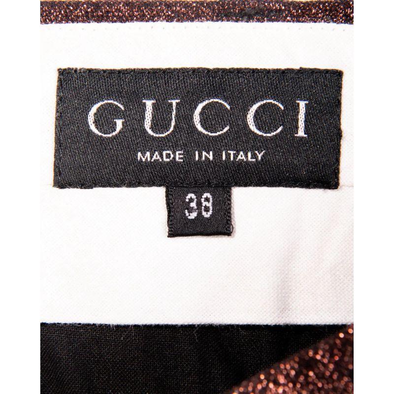 S/S 1997 Gucci Copper Lurex Disco Pants 3