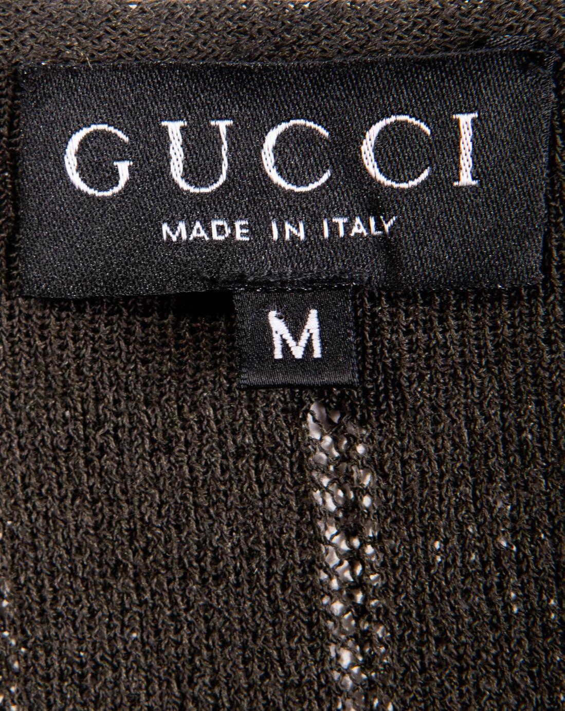 S/S 1997 Gucci Deep Gray Knit Dress 3