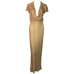 chanel gown dress monogram runway liquid 1998 gold edwardian ruffle tiered gingham bow dresses 1stdibs visit
