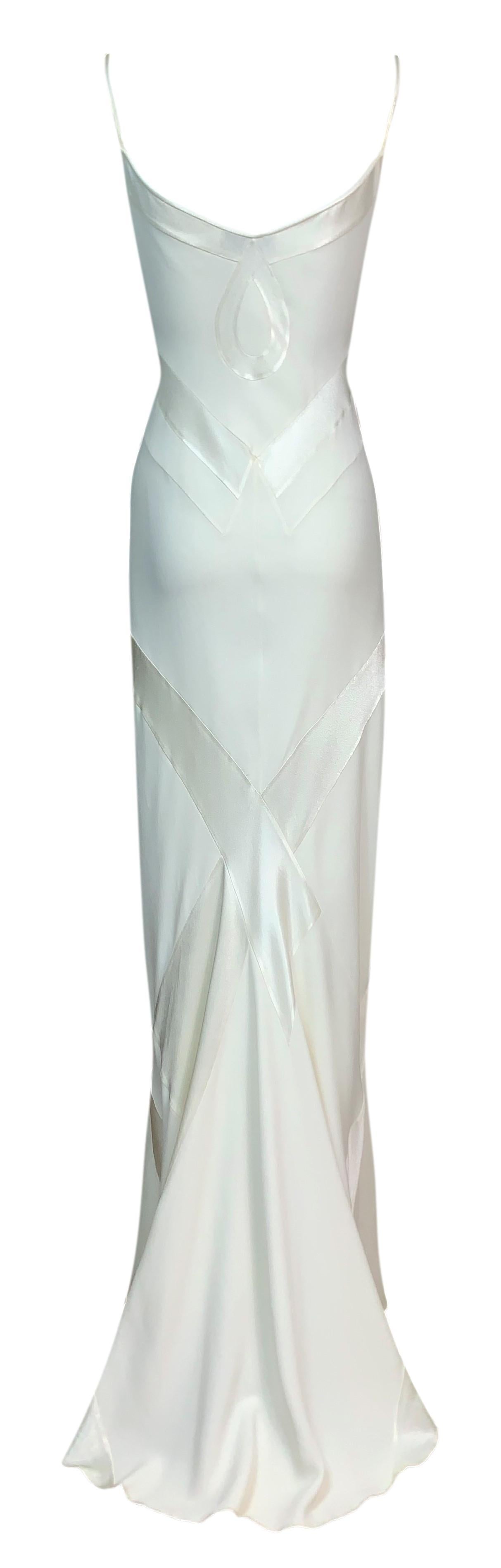 ivory silk gown