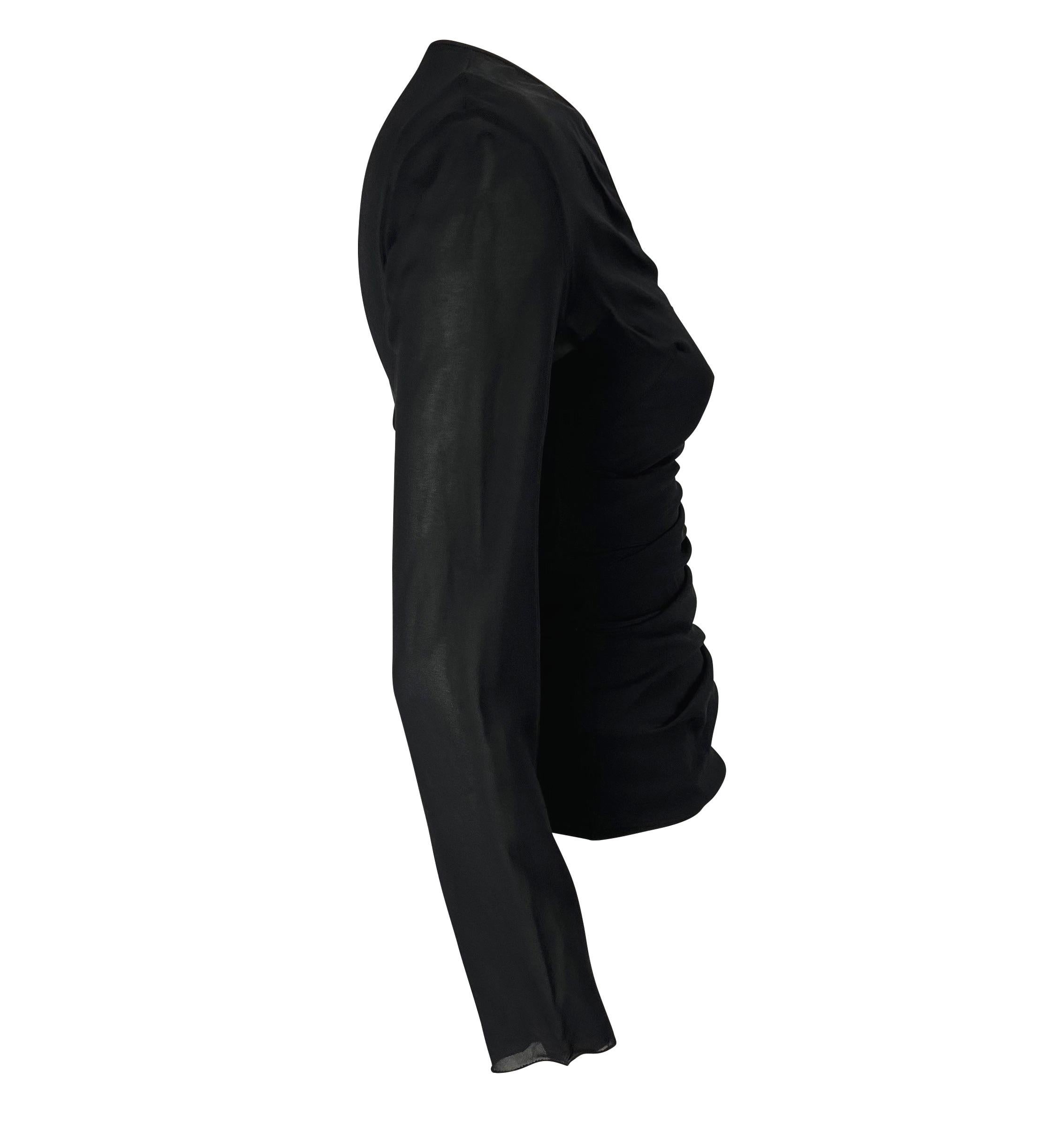 S/S 1998 Dolce & Gabbana Chemisier à camisole superposée avec épingle à nourrice et cœur en émail noir transparent en vente 1