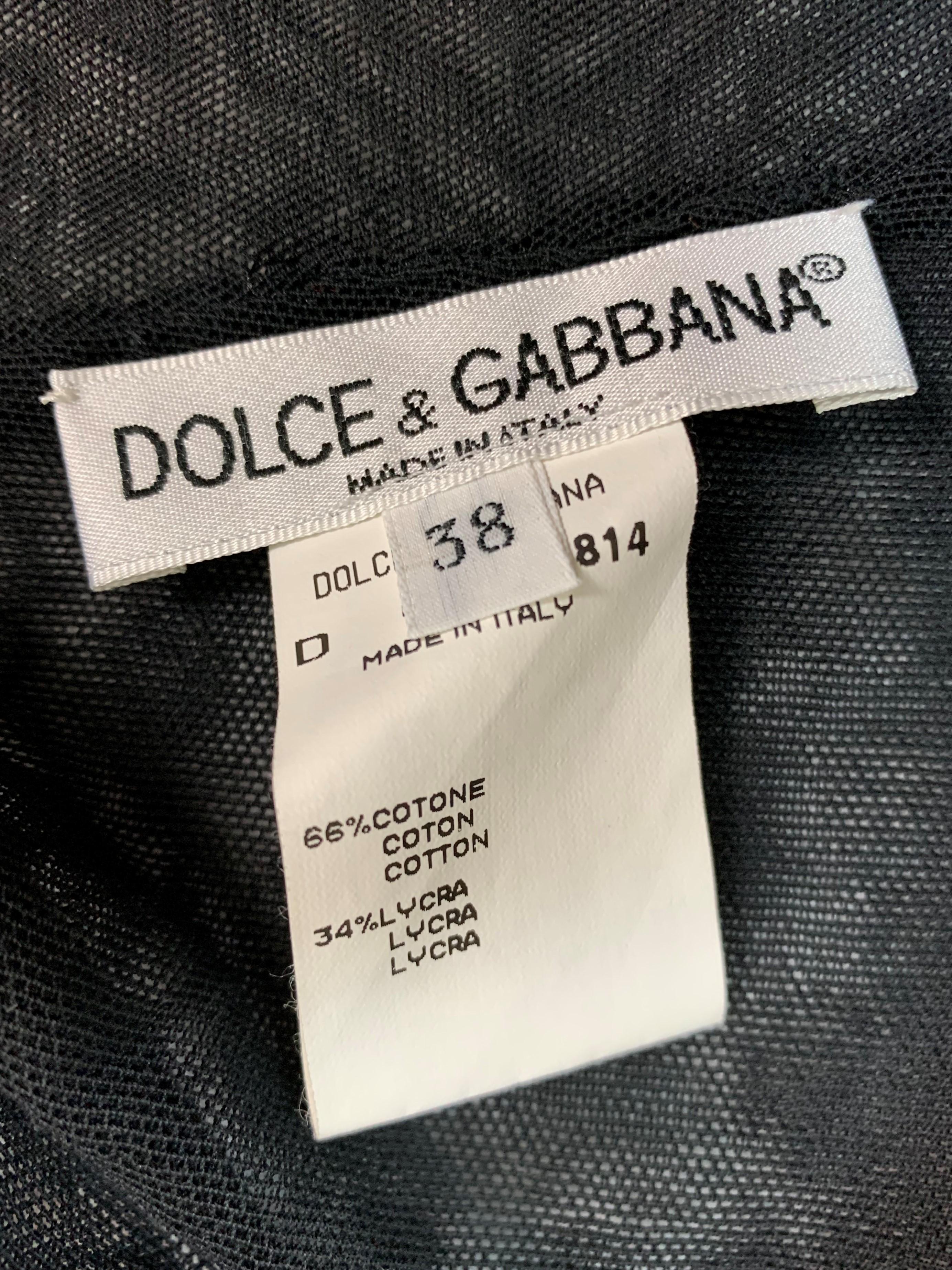 S/S 1998 Dolce & Gabbana Runway Sheer Black Mesh Madonna Mary Charm Tunic Top 38 In Good Condition In Yukon, OK