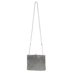 S/S 1998 Gianni Versace by Donatella Ad Silver Oroton Metal Mini Evening Bag
