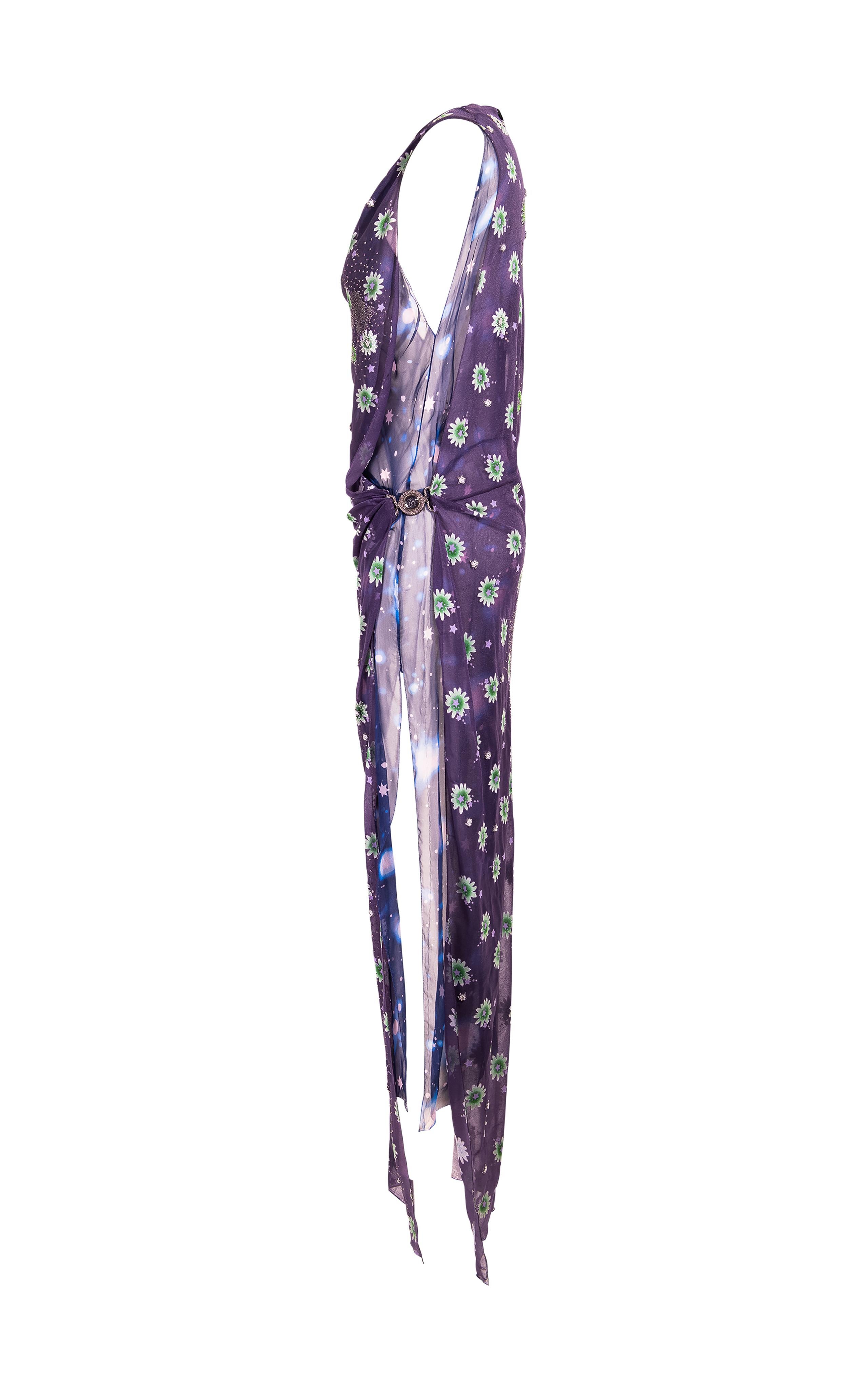 gianni versace s/s 1992 bustier lace bra sheer panels slit evening dress gown