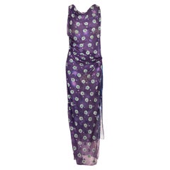 A/W 1991 Azzedine Alaïa Butterfly Print Dress For Sale at 1stDibs