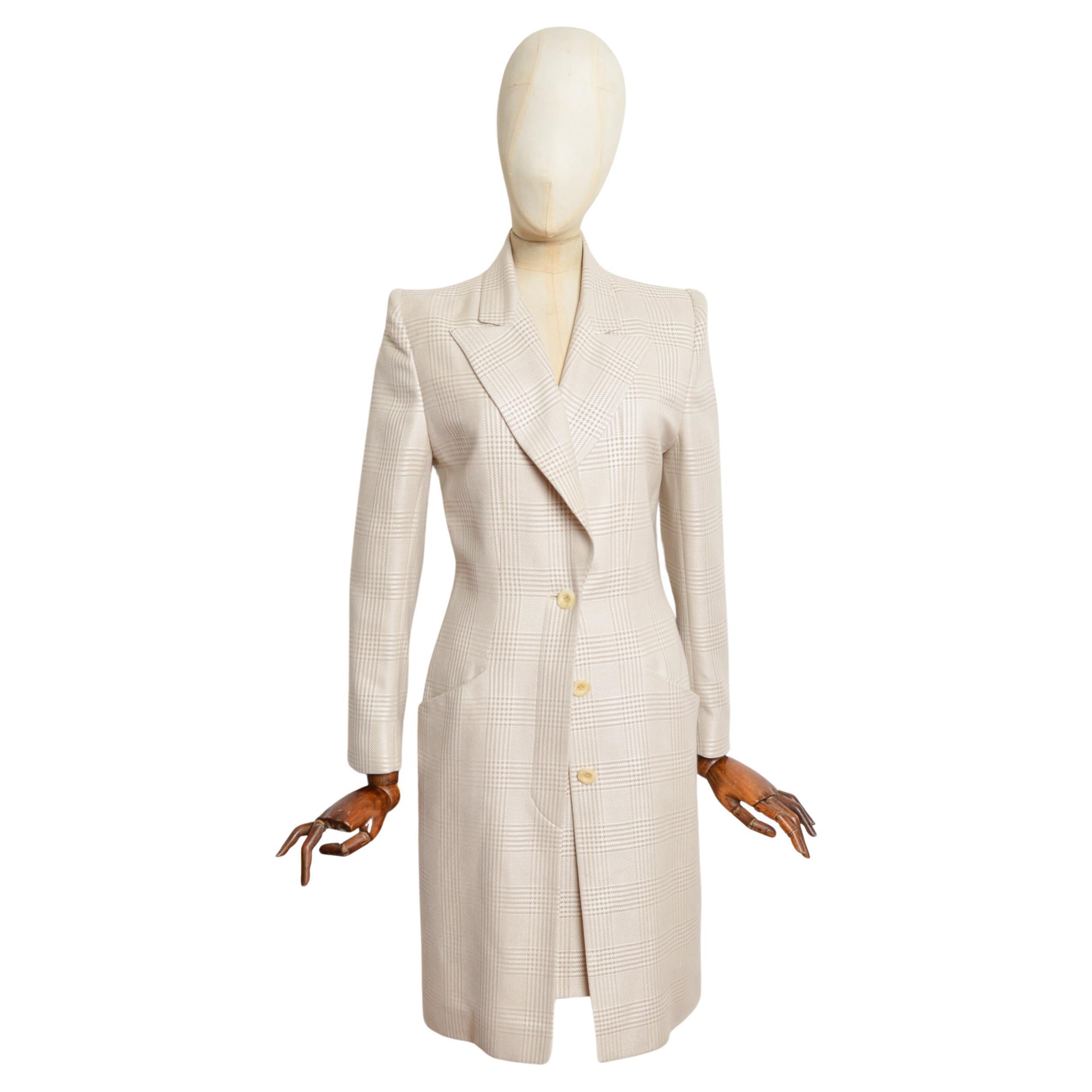 S/S 1998 Givenchy Haute Couture by Alexander McQueen Long Jacket & Skirt Suit