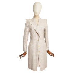 S/S 1998 Givenchy Haute Couture by Alexander McQueen Lange Jacke & Rock Anzug