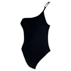 P/E 1998 Gucci by Tom Ford Costume da bagno intero con logo con fibbia nera Body