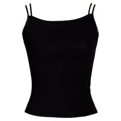 S/S 1998 Gucci by Tom Ford Black 'G' Strap Top