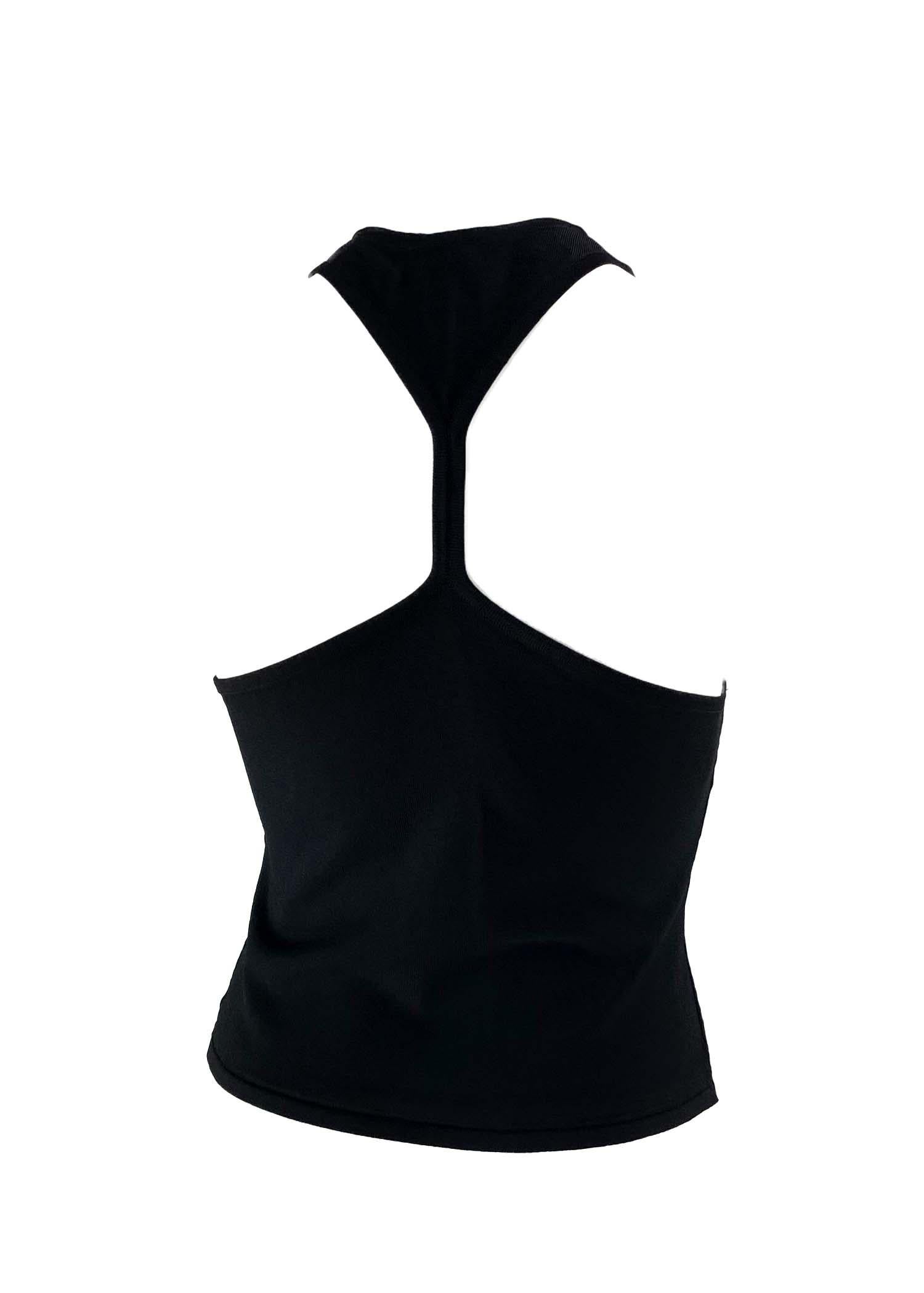 S/S 1998 Gucci by Tom Ford Black Knit Racerback Tank  1