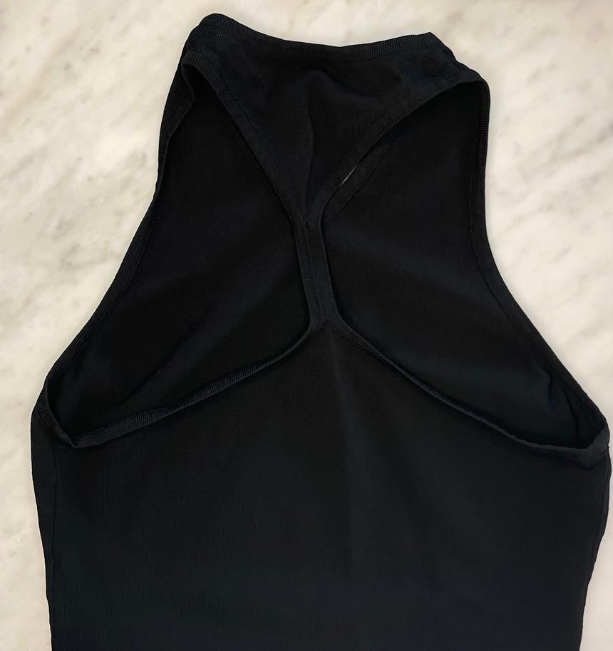S/S 1998 Gucci by Tom Ford Black Knit Racerback Tank  3