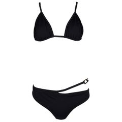 S/S 1998 Gucci by Tom Ford Black Strappy Bikini Swimwear