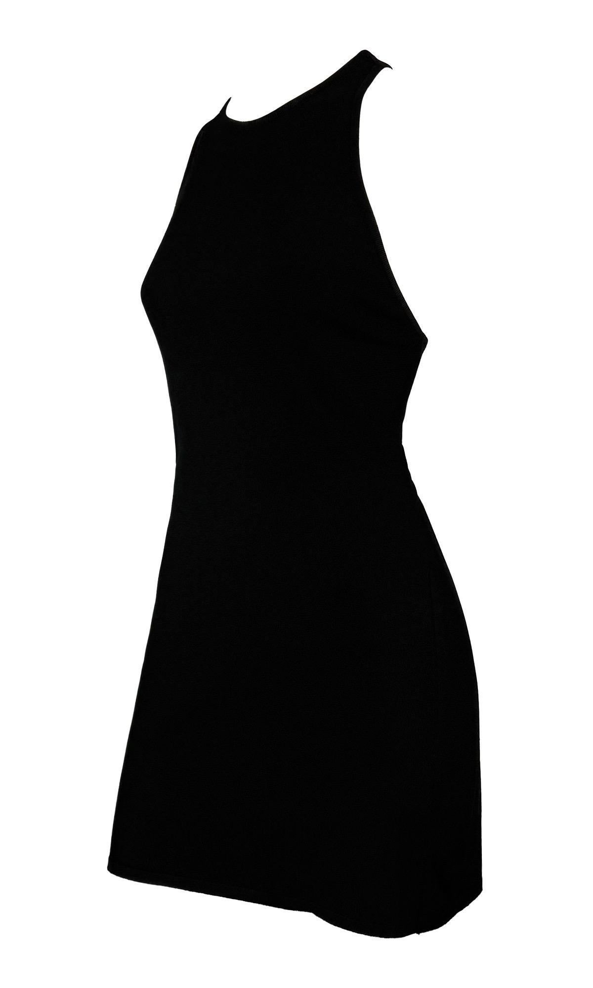P/E 1998 Gucci by Tom Ford G Buckle Logo Racerback Knit Mini Dress 1
