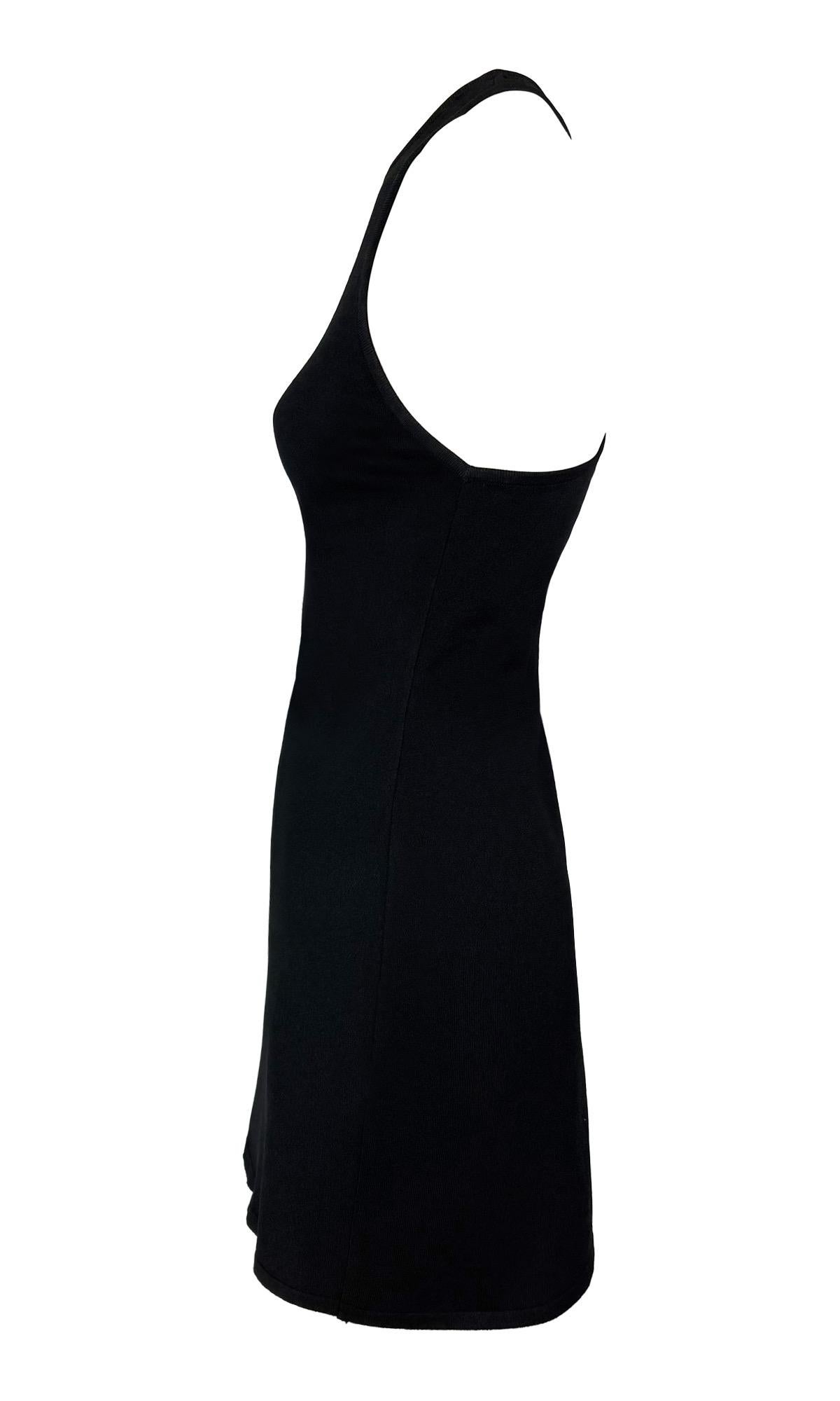 P/E 1998 Gucci by Tom Ford G Buckle Logo Racerback Knit Mini Dress 2