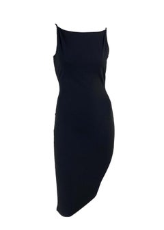 S/S 1998 Gucci by Tom Ford G Buckle Strap Knit Sleeveless Dress