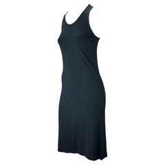Used S/S 1998 Gucci by Tom Ford Navy Racerback Stretch Viscose Dress