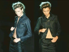 S/S 1998 Gucci by Tom Ford White 'GG' Monogram Button Down Collar Shirt