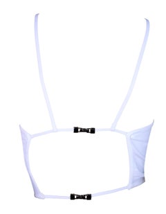 S/S 1998 Gucci by Tom Ford White Knit Bodycon Backless Crop Top