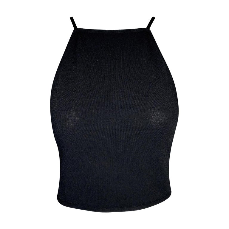 S/S 1998 Gucci Tom Ford Backless Knit Double Strap Crop Top at 1stDibs