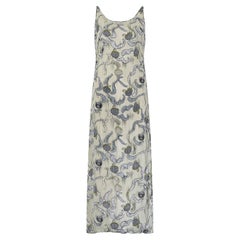 S/S 1998 Giorgio Armani Slip Dress con perline in cineseria