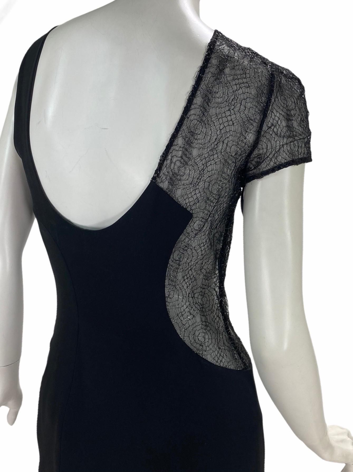 Robe noire vintage Gianni Versace Couture P/E 1998 en vente 1