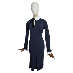 S/S 1999 Charcoal Jersey Vivienne Westwood Wonky Seam Shirt Dress