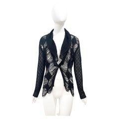 S/S 1999 Christian Dior by Galliano Sheer Fringe Cardigan 
