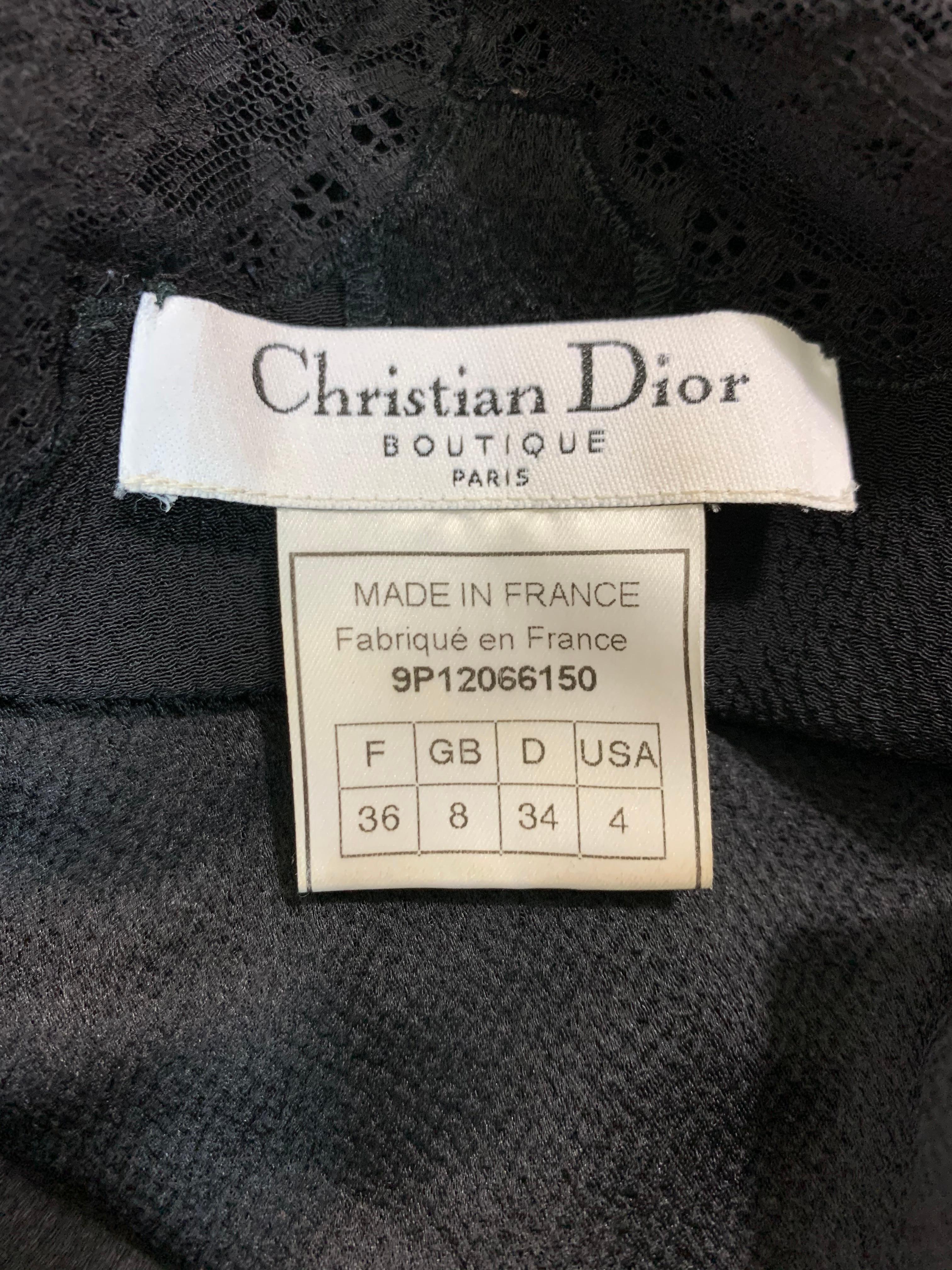 S/S 1999 Christian Dior John Galliano Sheer Black Lace Mermaid Maxi ...