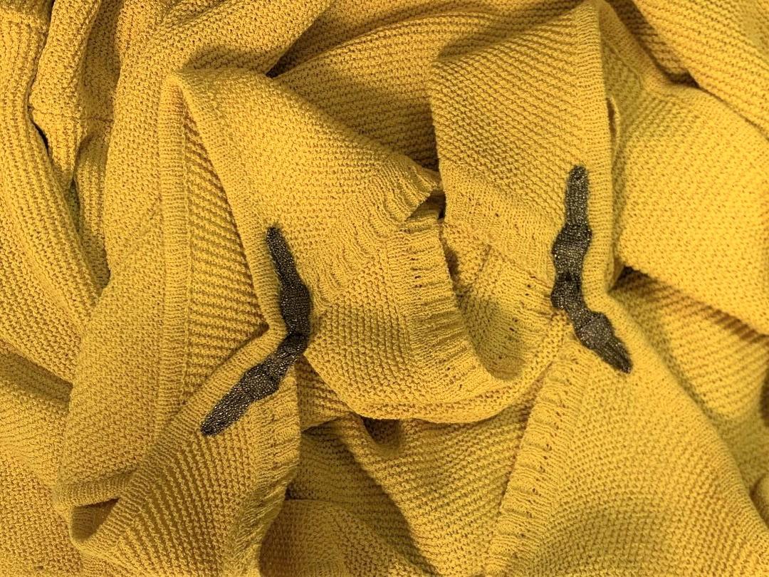 S/S 1999 Christian Dior John Galliano Yellow Marigold Knit Bodycon Dress 2