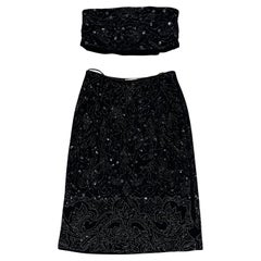 Set di gonne con paillettes e perline Dolce & Gabbana P/E 1999