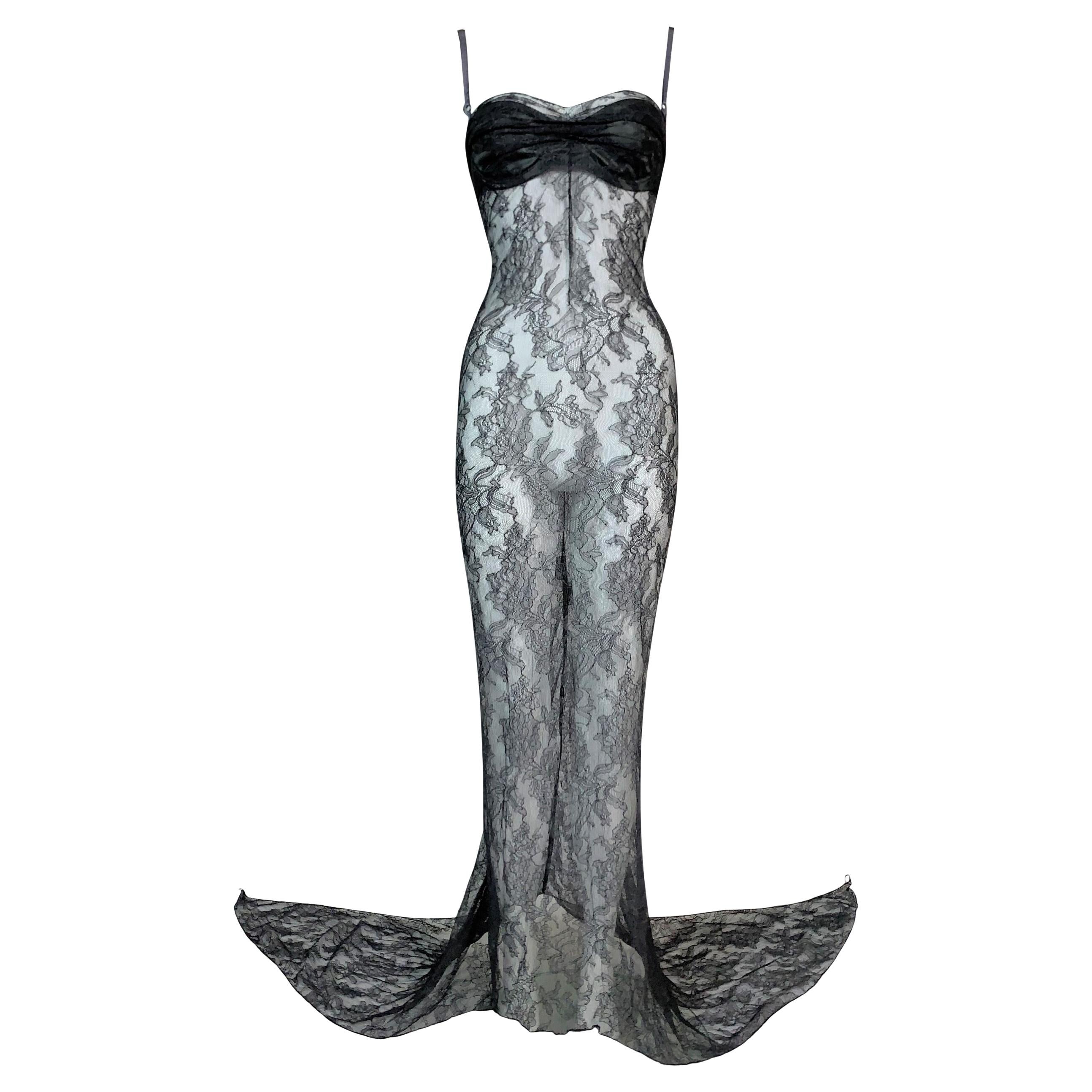 1990s satin vamp corset gown