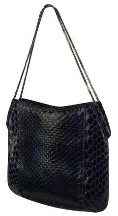 S/S 1999 Gianni Versace by Donatella Deep Purple Python Chain Mini Bag