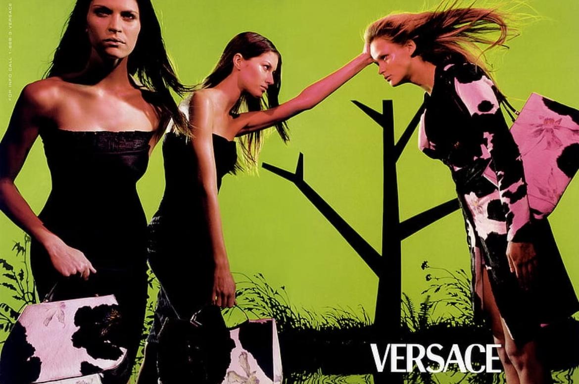 S/S 1999 Gianni Versace by Donatella Hand-Painted Ponyhair Floral Mini Bag In Excellent Condition In West Hollywood, CA