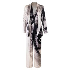 S/S 1999 Givenchy by Alexander McQueen 3-Piece Dip Dye Silk Suit Set