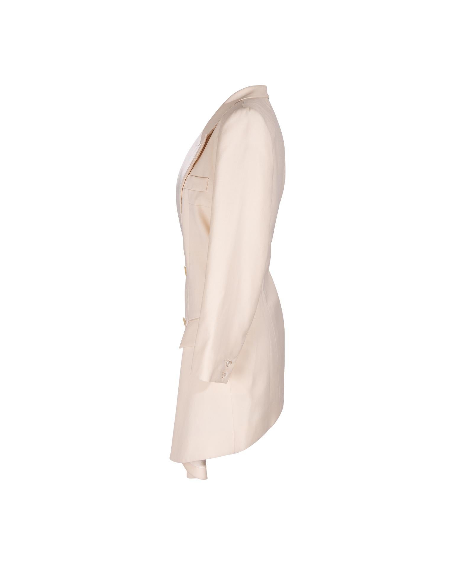 S/S 1999 Givenchy Couture by Alexander McQueen Tuxedo Blazer 1