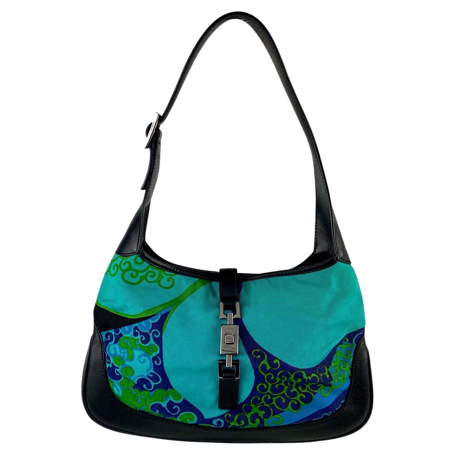 Gucci Blue Guccissima Leather Medium Emily Handbag at 1stDibs