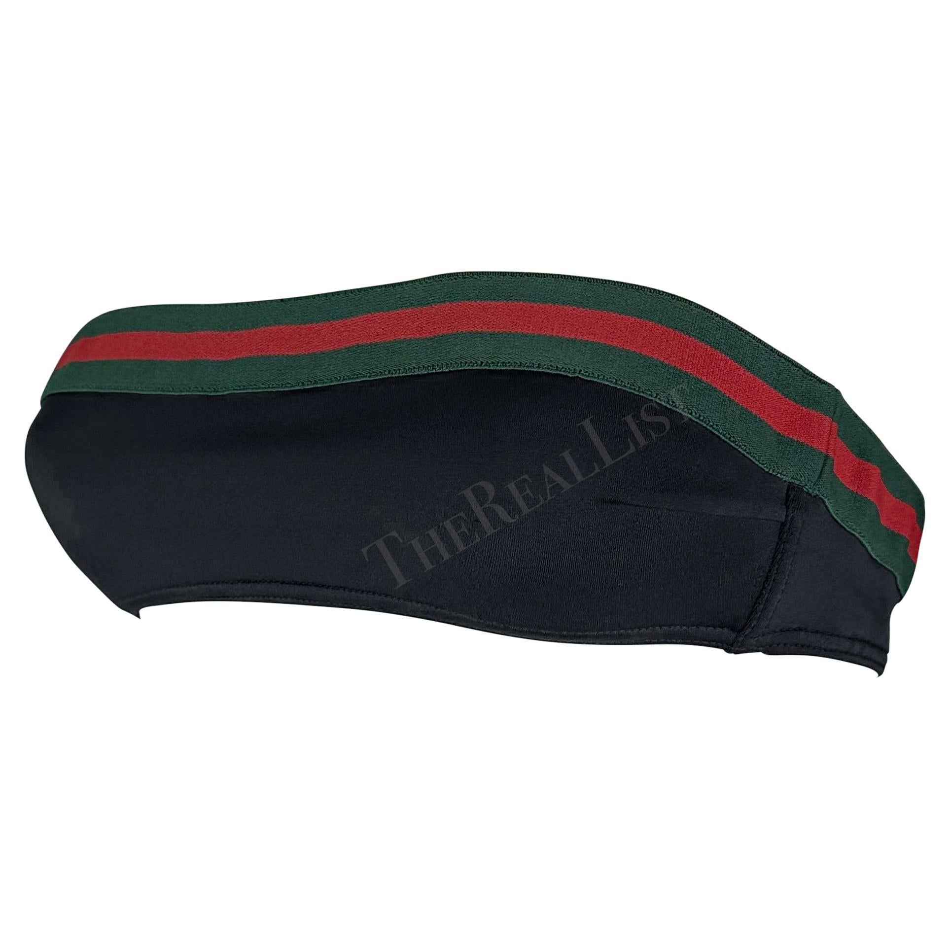 gucci headband green and red
